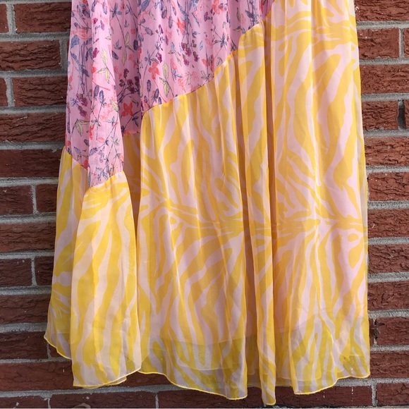 Anthropologie Eywasouls Natalia Paneled Printed Voile Maxi Dress Size Small - Picture 6 of 15